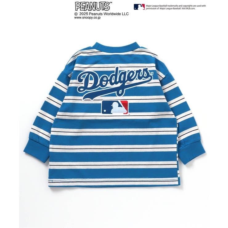 極美品　ファミリア　ピーナッツコラボ　長袖Tシャツ　ボーダー　ロンT スヌーピー MLB×PEANUTS】マルチボーダーロンT[品番：FOKK0022005]｜F.O.