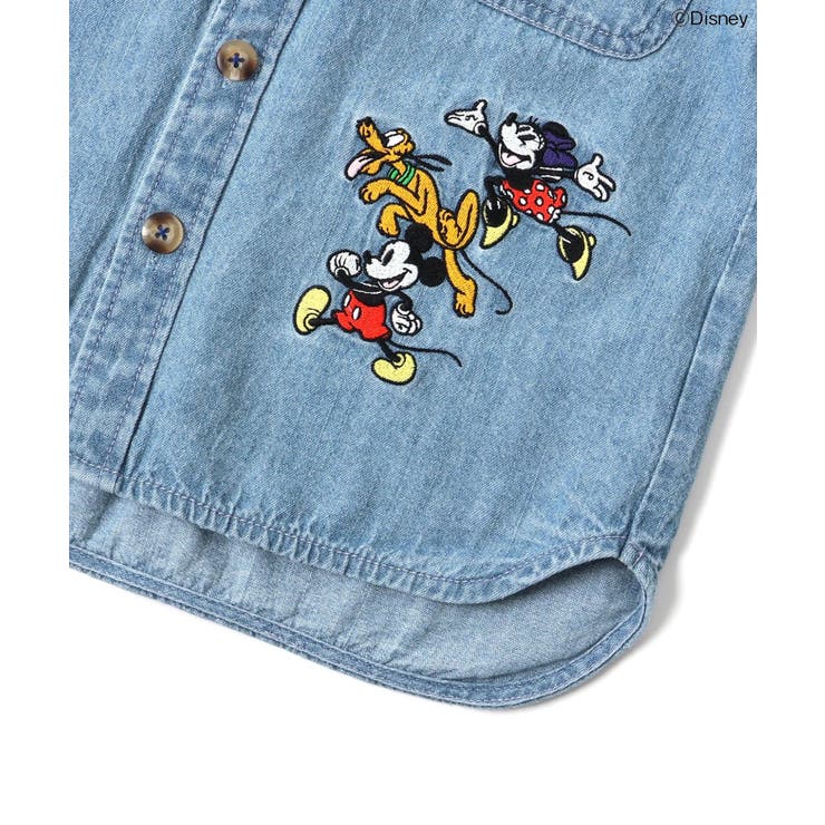 ディズニーキャラクター/デニムシャツ『ミッキーマウス』[品番
