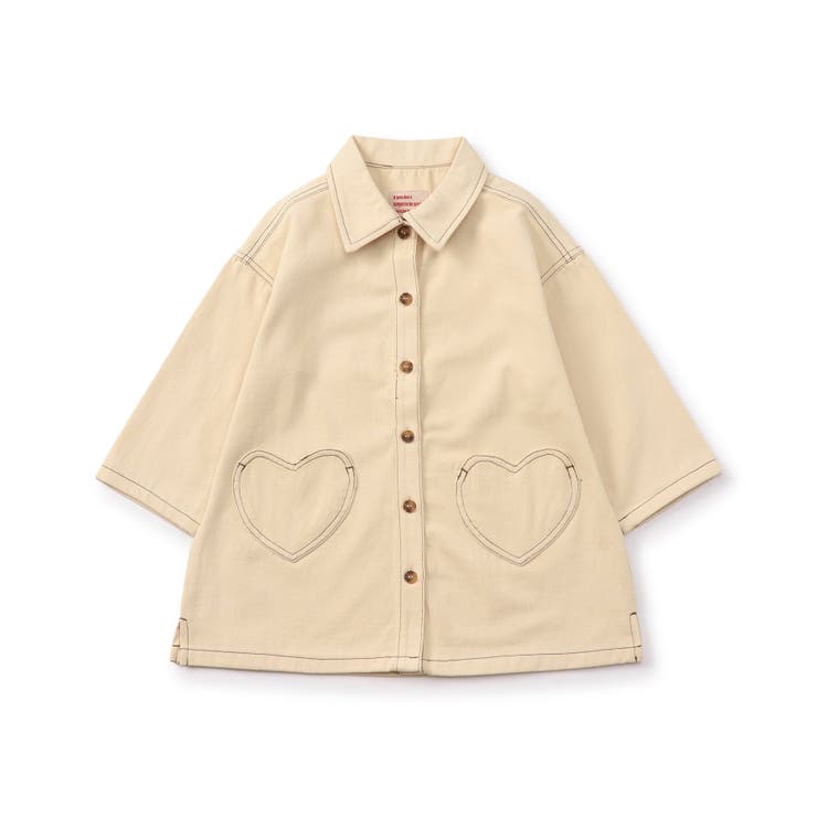 ベージュ | ハートポケットシャツワンピース | F.O.Online Store