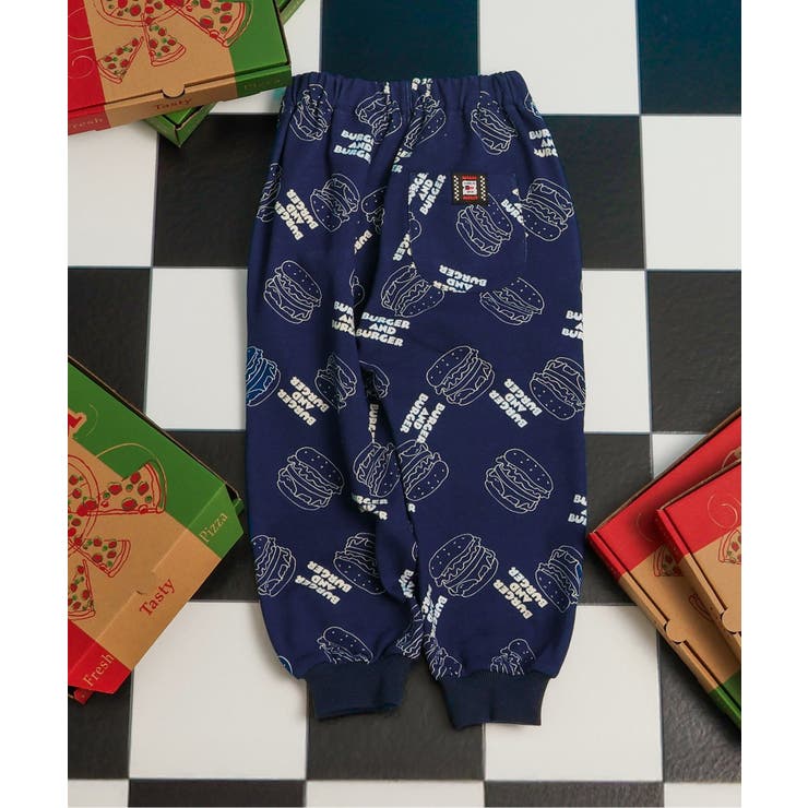 ネイビーブルー | アメリカンダイナー総柄カットソーパンツ  10分丈 | F.O.Online Store