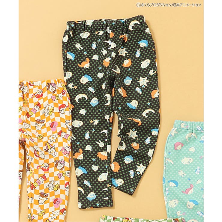 ブラック | ちびまる子ちゃんコラボ 総柄DAISUKIパンツ  9分丈 | F.O.Online Store