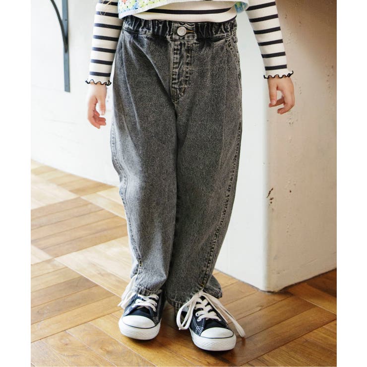 ブラック | 切替デニムパンツ  10分丈 | F.O.Online Store