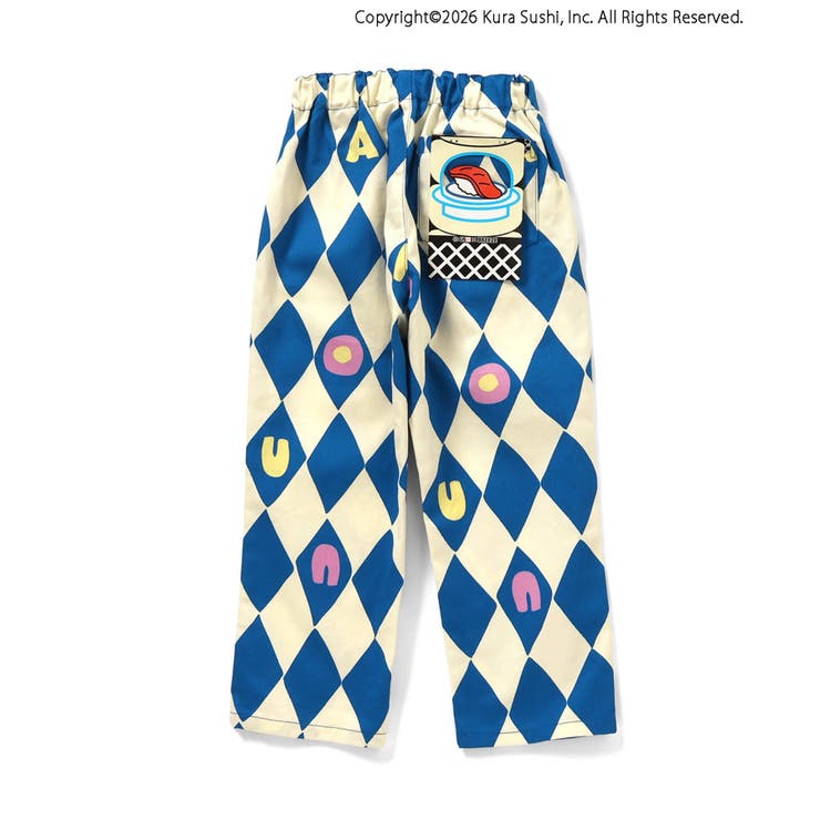 防汚加工 くら寿司コラボ 総柄SUSHIパンツ  10分丈 | F.O.Online Store | 詳細画像14 