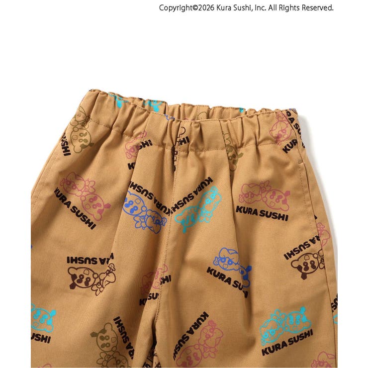 防汚加工 くら寿司コラボ 総柄SUSHIパンツ  10分丈 | F.O.Online Store | 詳細画像4 