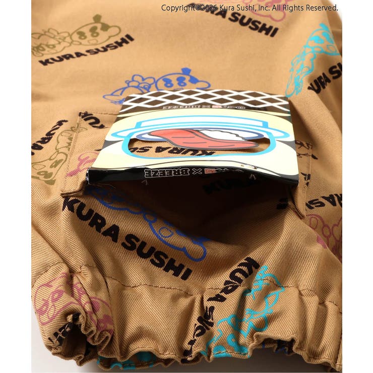 防汚加工 くら寿司コラボ 総柄SUSHIパンツ  10分丈 | F.O.Online Store | 詳細画像8 
