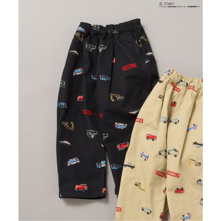ブラック | TOMICA×BREEZE 刺繍総柄パンツ  10分丈 | F.O.Online Store