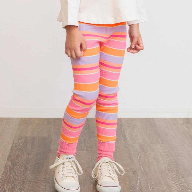 WEB限定 ボーダーリブレギンス[品番：FOKK0021084]｜F.O.Online