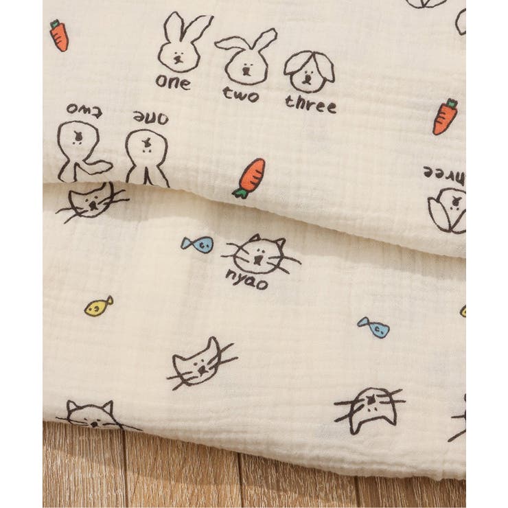 ねこ・うさぎガーゼロンパス | F.O.Online Store | 詳細画像12 