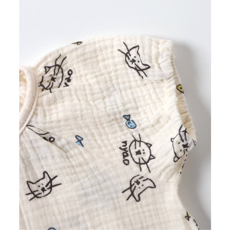 ねこ・うさぎガーゼロンパス | F.O.Online Store | 詳細画像6 