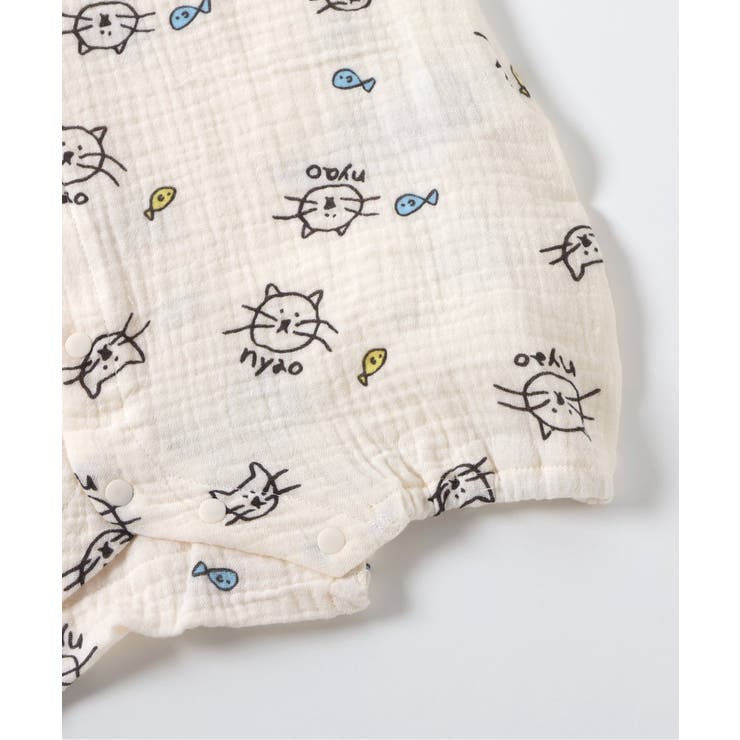 ねこ・うさぎガーゼロンパス | F.O.Online Store | 詳細画像7 
