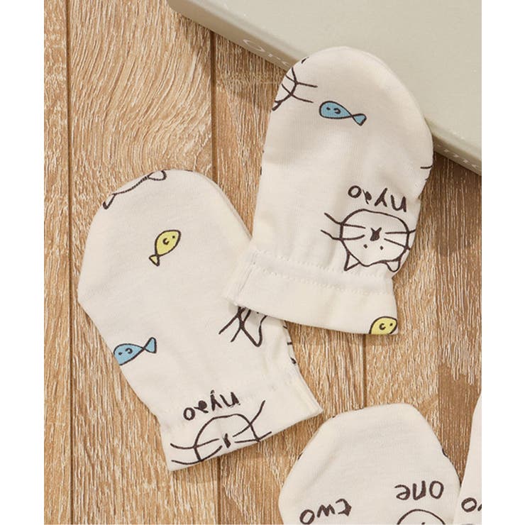 ブルー | ねこ・うさぎガーゼミトン | F.O.Online Store