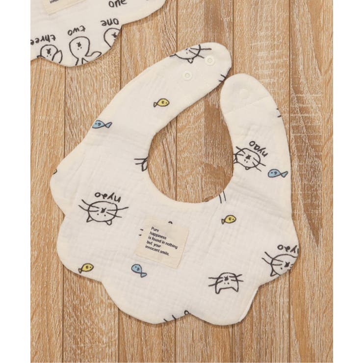 ブルー | ねこ・うさぎガーゼスタイ | F.O.Online Store
