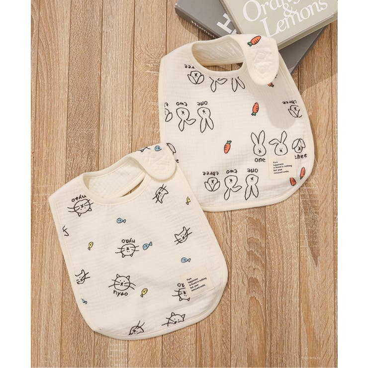 ねこ・うさぎ大判ガーゼスタイ | F.O.Online Store | 詳細画像7 