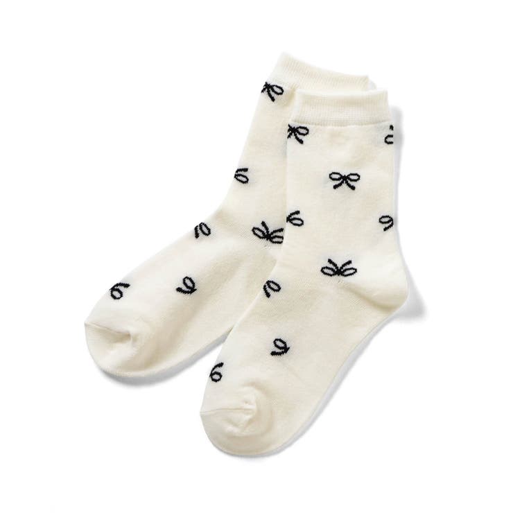 アイボリー | GIRLS総柄ソックス | F.O.Online Store