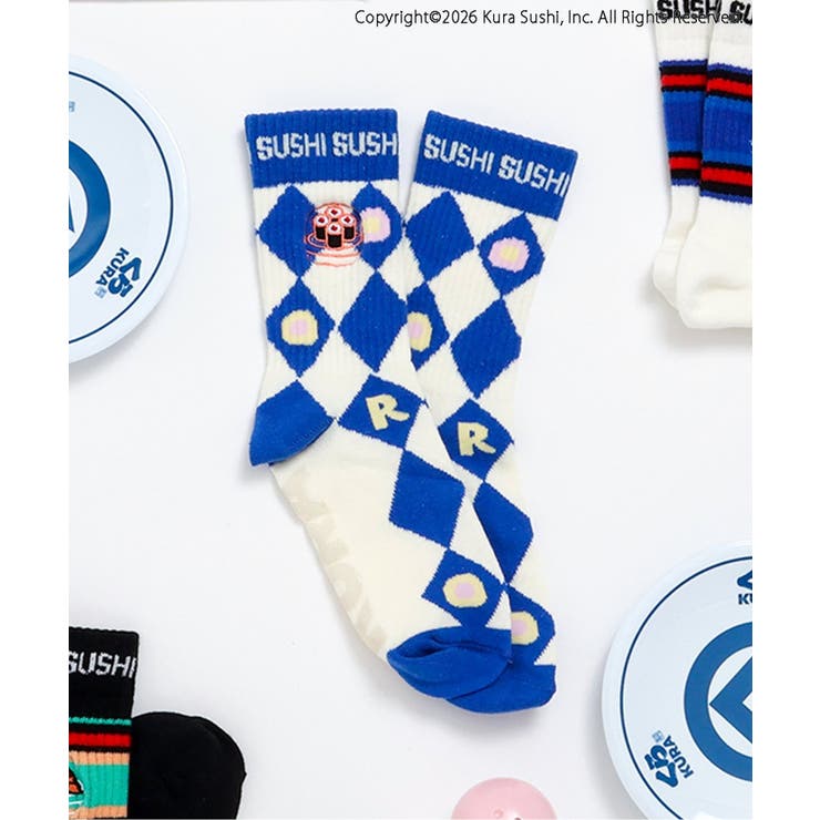 チェック柄 | くら寿司コラボ SUSHIソックス | F.O.Online Store