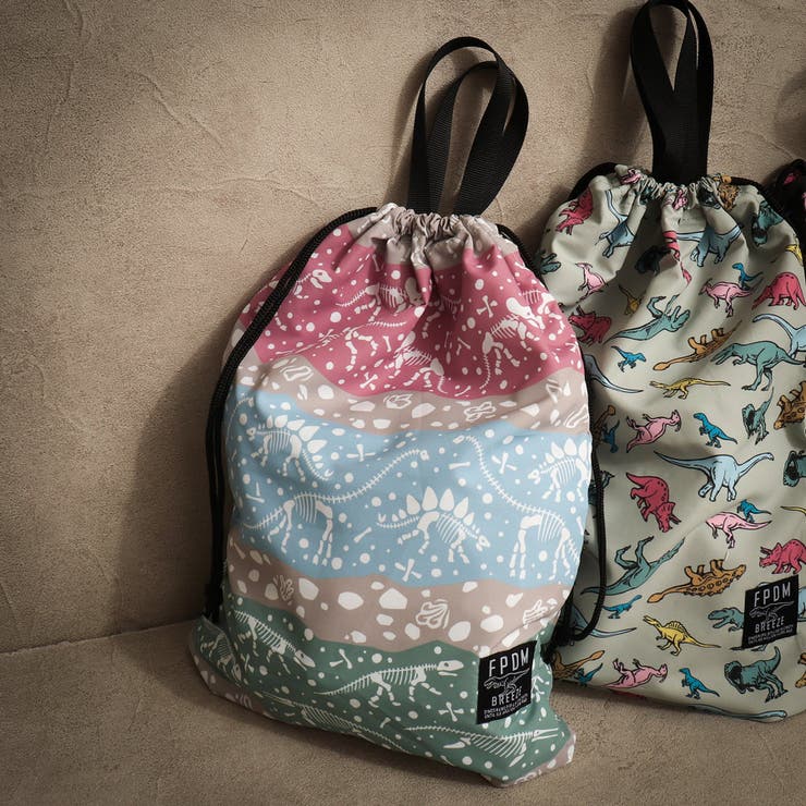 専用★ラスト★ハンドメイド✳︎巾着　恐竜柄グレー　コップ袋などに♩母made品 福井恐竜博物館コラボ 巾着(L)[品番：FOKK0014794]｜F.O.Online Store