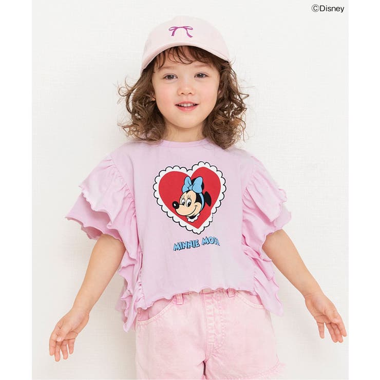 ピンク | ディズニーキャラクター / フリルTシャツ | F.O.Online Store