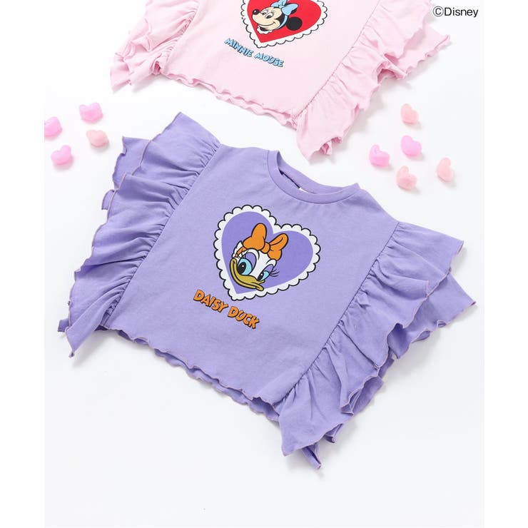 パープル | ディズニーキャラクター / フリルTシャツ | F.O.Online Store
