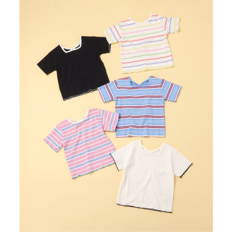 【リンク】前後どっちも着れる メロウリブTシャツ | F.O.Online Store | 詳細画像23 