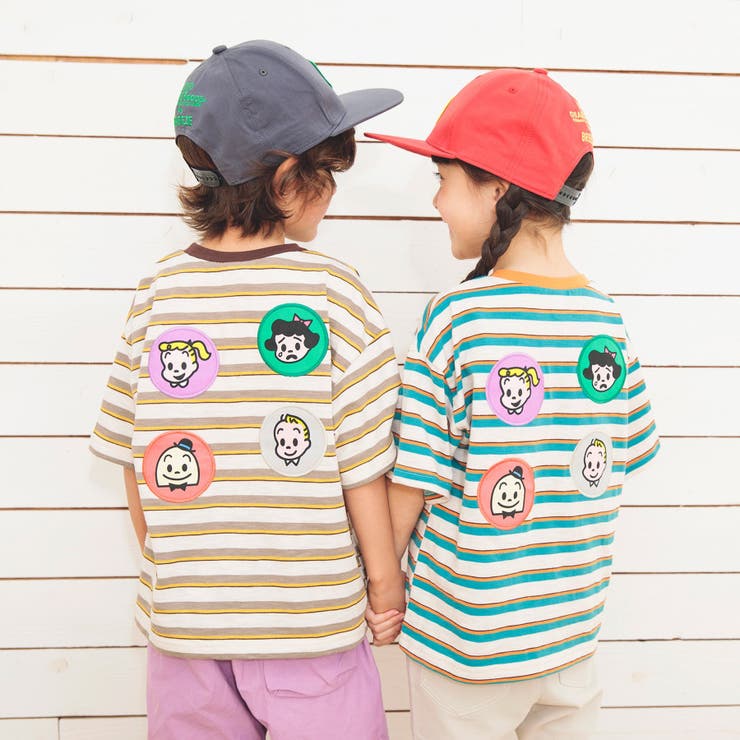 OSAMU GOODSコラボ】マルチボーダーTシャツ[品番：FOKK0015193