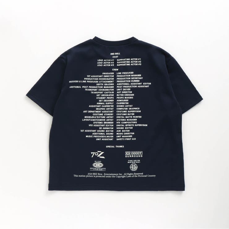 エンドロールTシャツ ジュニア 大阪ショップ 【Safety First】ロンT バックプリント バックロゴ 袖プリント XL Tシャツ/カットソー(七分/長袖)