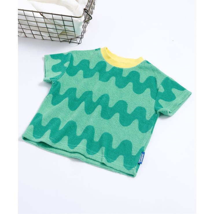 グリーン | 【リンク】総柄パイルTシャツ(セットアップ可) | F.O.Online Store
