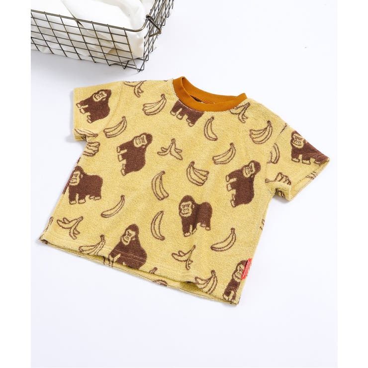 イエロー | 【リンク】総柄パイルTシャツ(セットアップ可) | F.O.Online Store