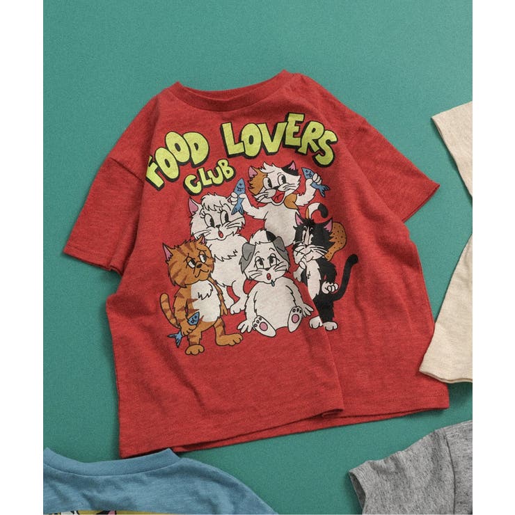 レッド | 【リンク】BREEZY CATS イラストTシャツ | F.O.Online Store