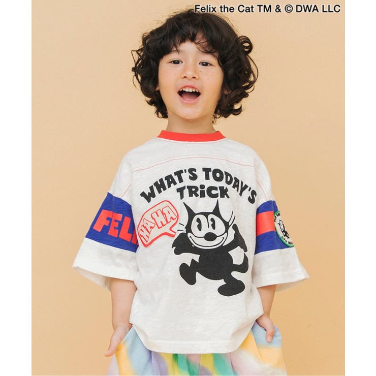 【フィリックス・ザ・キャット】ワッペンフットボールＴシャツ | F.O.Online Store | 詳細画像1 