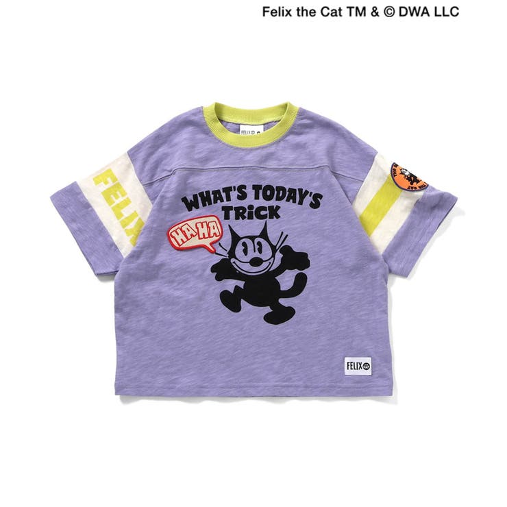 ラベンダー | 【フィリックス・ザ・キャット】ワッペンフットボールＴシャツ | F.O.Online Store
