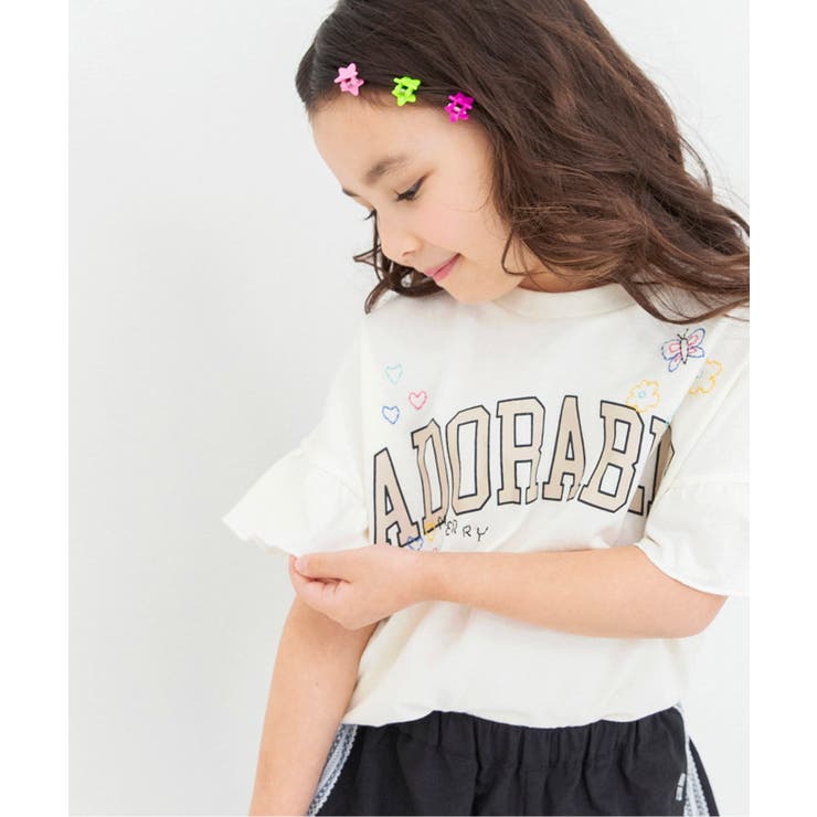 刺繍フリルTシャツ | F.O.Online Store | 詳細画像17 