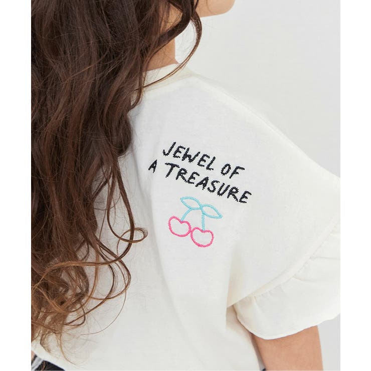 刺繍フリルTシャツ | F.O.Online Store | 詳細画像18 
