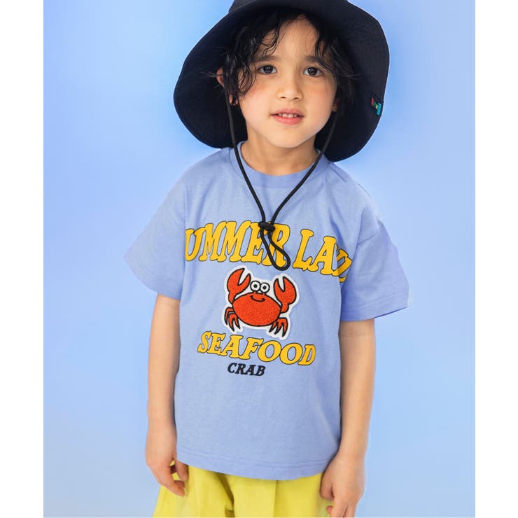サックス | 6色6柄いろいろサガラワッペンTシャツ | F.O.Online Store