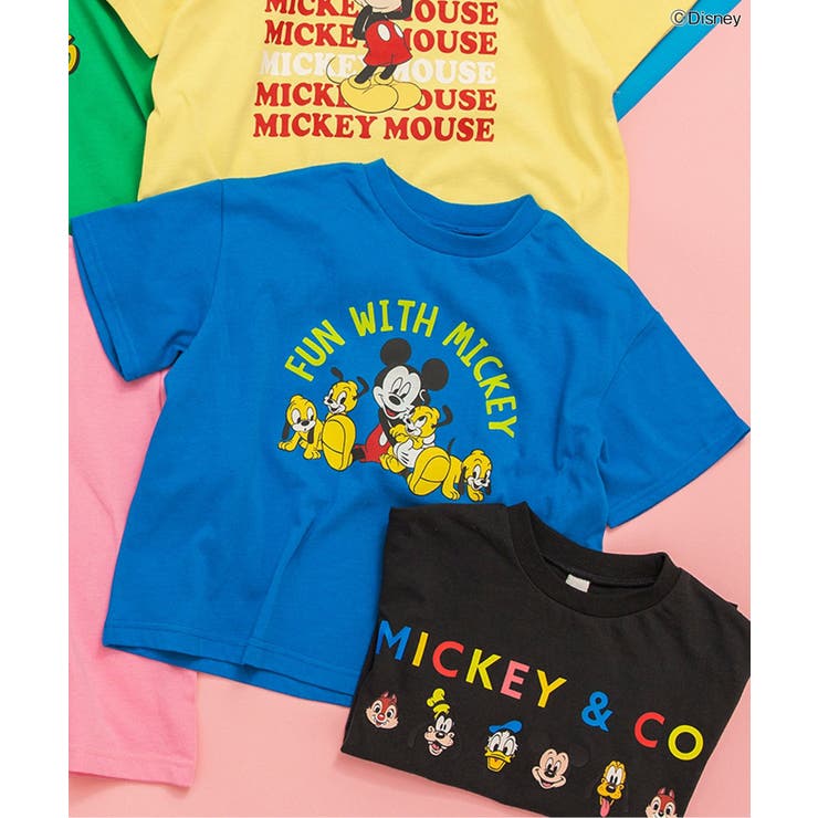 ブルー | 【リンク】【ディズニー】ミッキー＆フレンズ/バラエティTシャツ | F.O.Online Store