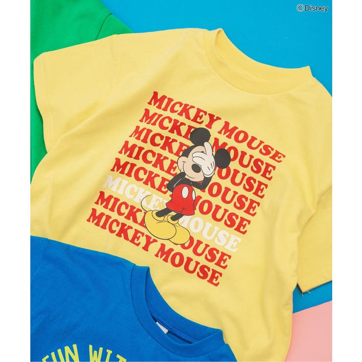 イエロー | 【リンク】【ディズニー】ミッキー＆フレンズ/バラエティTシャツ | F.O.Online Store