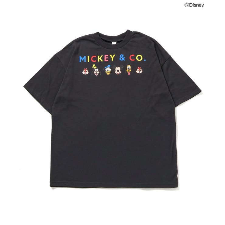 チャコール | 【リンク】【ディズニー】ミッキー＆フレンズ/大人Tシャツ | F.O.Online Store