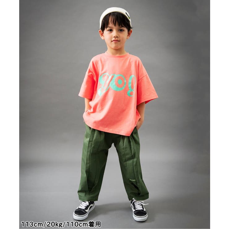 2点 セット ベルト 付き ジレ ＋ ロング Tシャツ (130~160cm