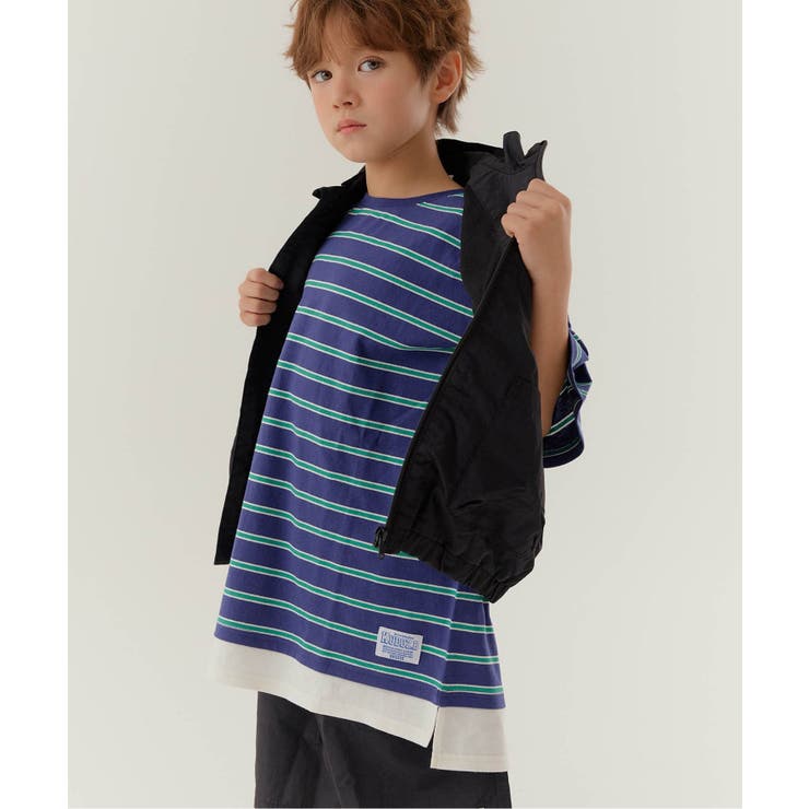 WEB限定  KUDOZ.B レイヤード先染めボーダーTシャツ | F.O.Online Store | 詳細画像20 