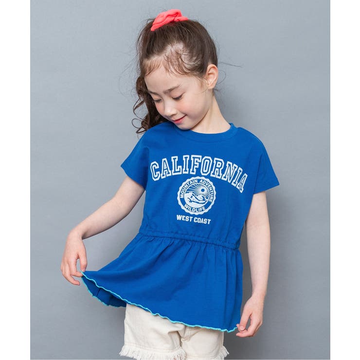ブルー | WEB限定  チュニックカレッジTシャツ | F.O.Online Store