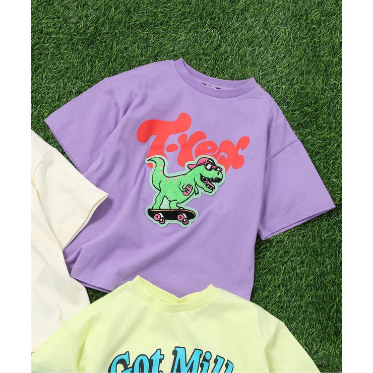 パープル | 【リンク】アニマルサガラワッペンTシャツ | F.O.Online Store