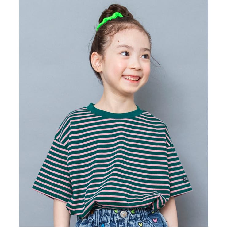 グリーン | 【WEB限定】ボーダー&無地ベーシック半袖Tシャツ | F.O.Online Store