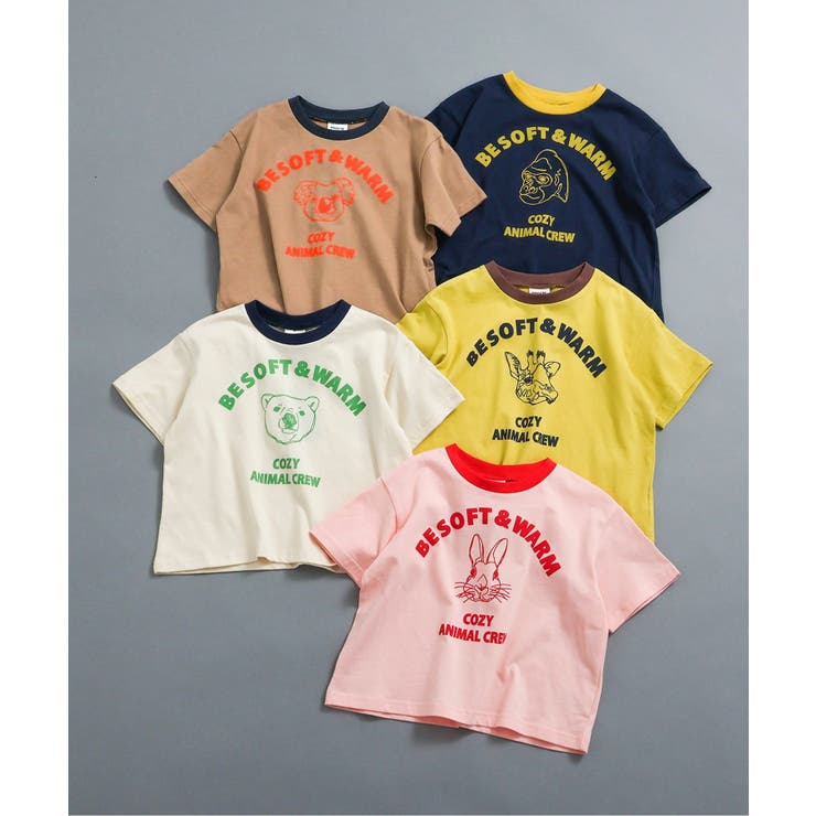 WEB限定  リンガー配色アニマルカレッジTシャツ | F.O.Online Store | 詳細画像26 