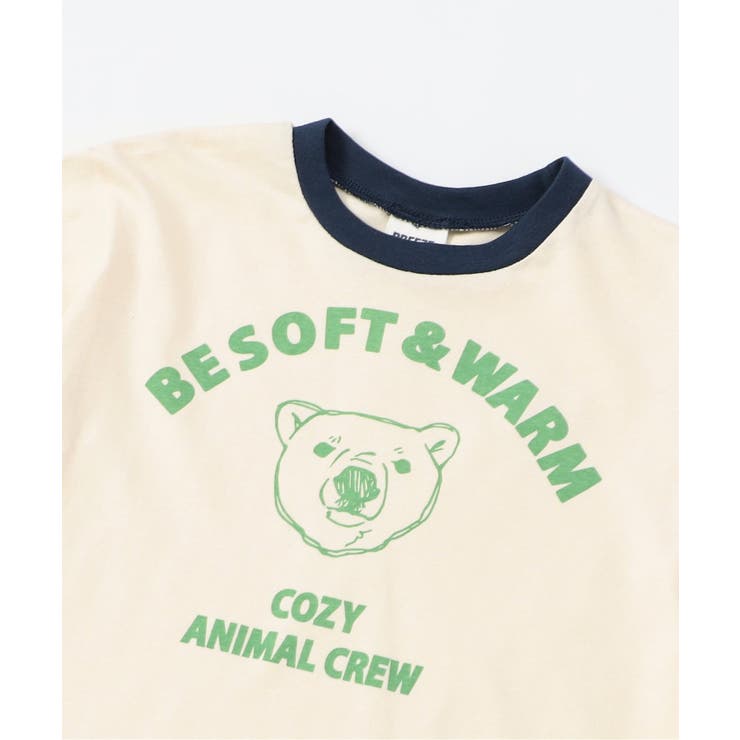 WEB限定  リンガー配色アニマルカレッジTシャツ | F.O.Online Store | 詳細画像9 