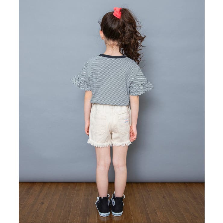 WEB限定  袖フリルボーダーTシャツ | F.O.Online Store | 詳細画像7 