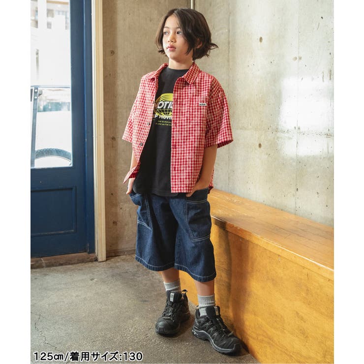 B NEWJACK ケミカルプリントチェックシャツ | F.O.Online Store | 詳細画像13 