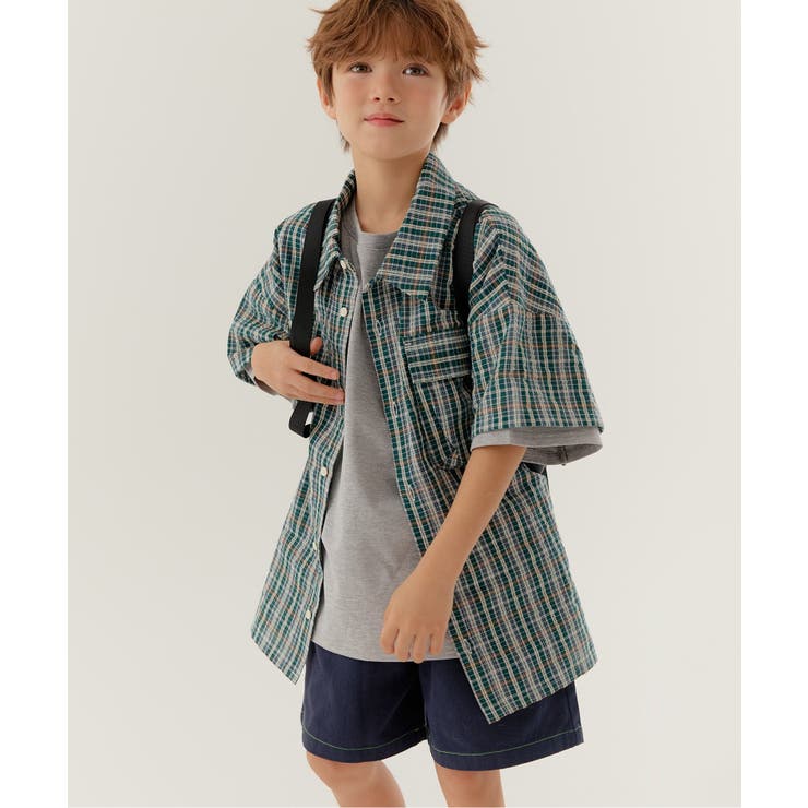 グリーン | WEB限定  KUDOZ.B チェックシャツ | F.O.Online Store