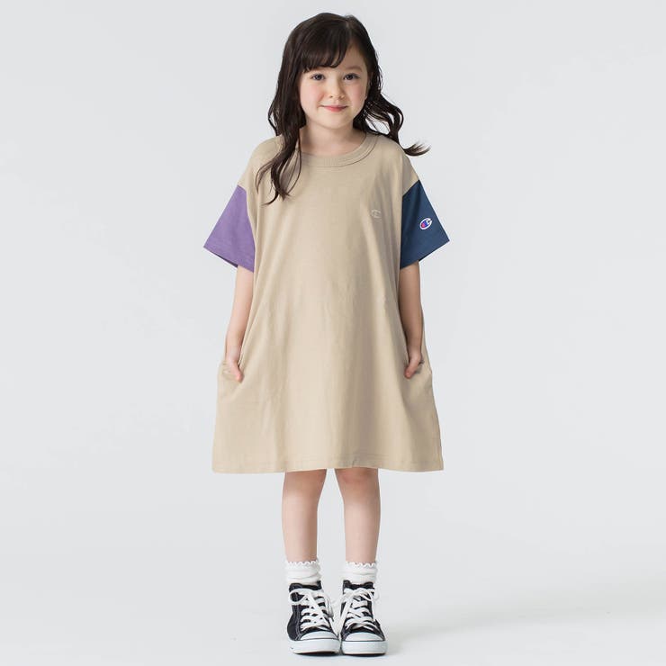 ♥そら☆様♥Champion　ワンピース　マルチカラー champion(チャンピオン) 袖配色ワンピース[品番：FOKK0004435]｜F.O.