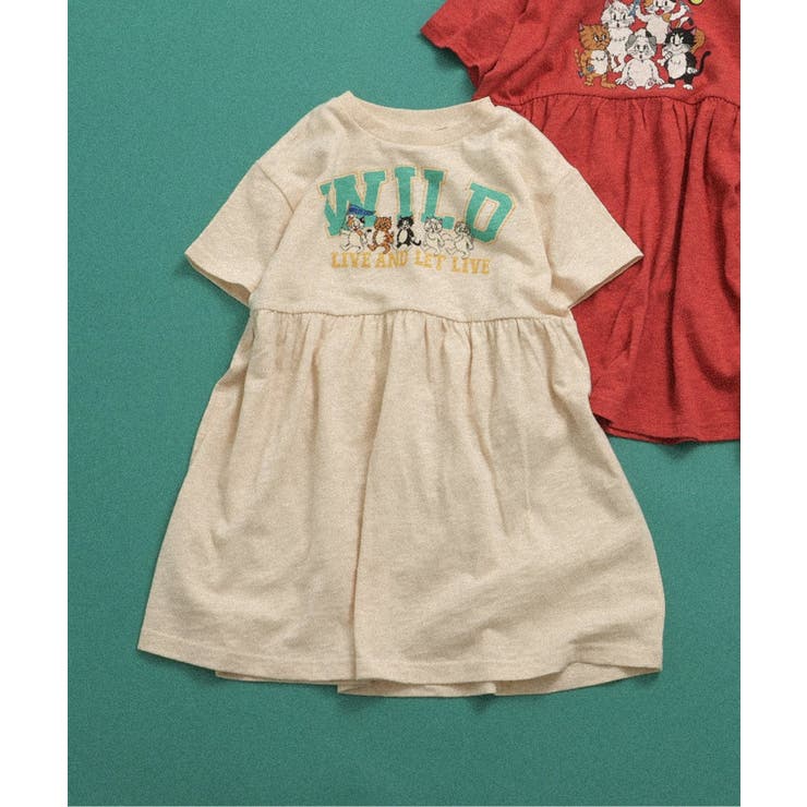 【リンク】BREEZY CATS イラストTシャツワンピース | F.O.Online Store | 詳細画像1 