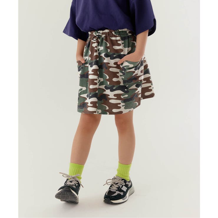 迷彩柄 | WEB限定  KUDOZ.B サイドポケットカットソースカート | F.O.Online Store