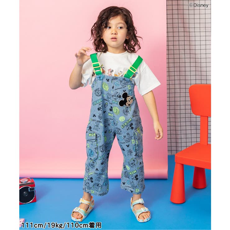 【リンク】【ディズニー】ミッキー＆フレンズ/総柄サロペット | F.O.Online Store | 詳細画像9 